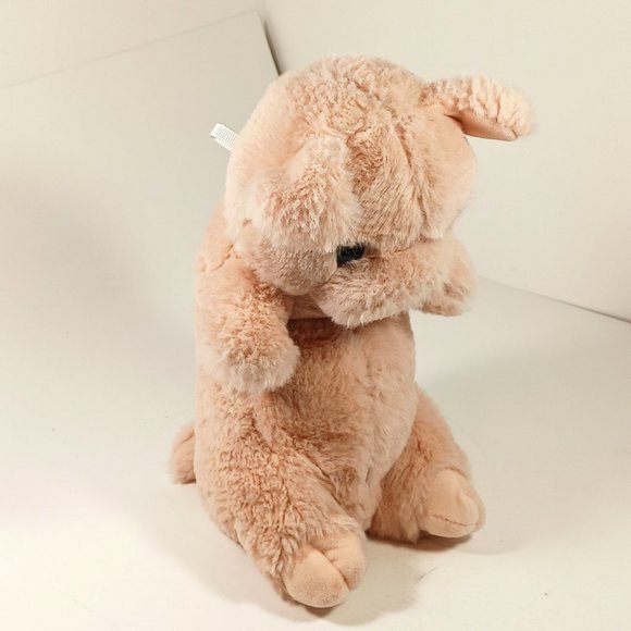 Moshi Moshi Pink Pig Stuffed Animal Plush Zip Back Secret Pocket HTF 9" - Picture 9 of 13